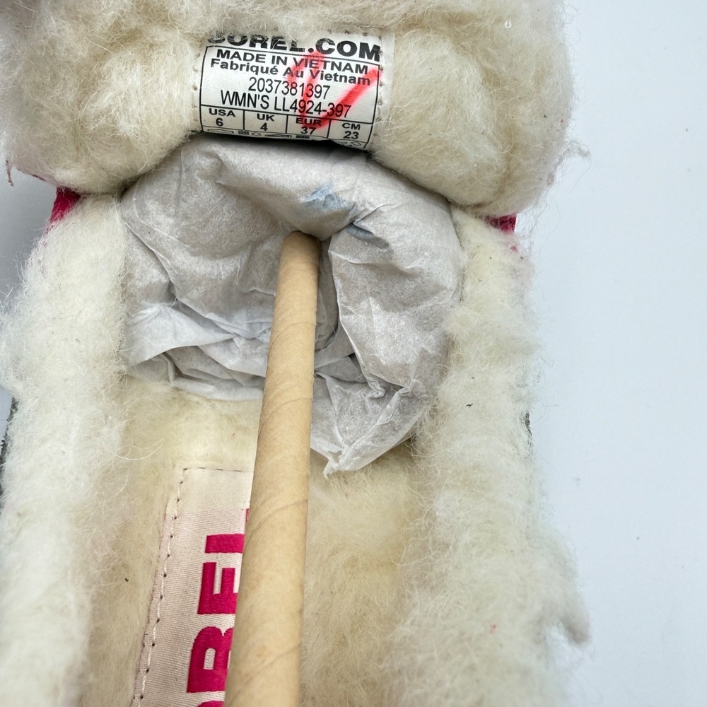 Womens Sorel Tremblant 2 Suede Moccasins Insulated Snow Slippers Pink Size 9 - Picture 7 of 8
